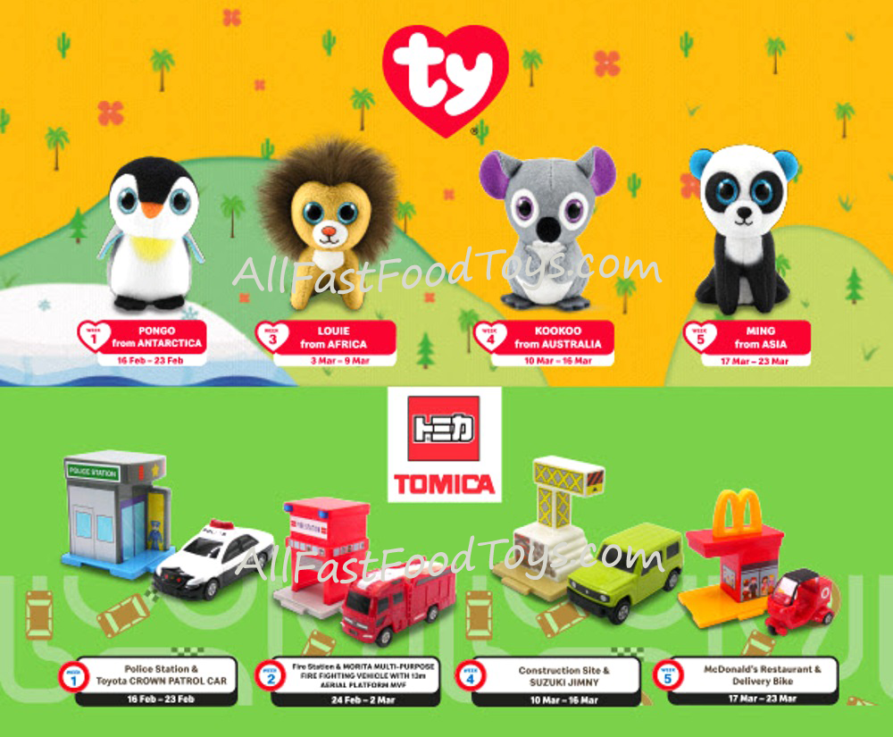 McDonald's Singapore Happy Meal Toys October 2023